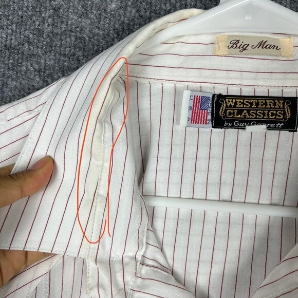 Vintage Western Classics By Guy Garrett Pearl Snap Shirt Men’s 18.5 34 - Picture 4 of 8